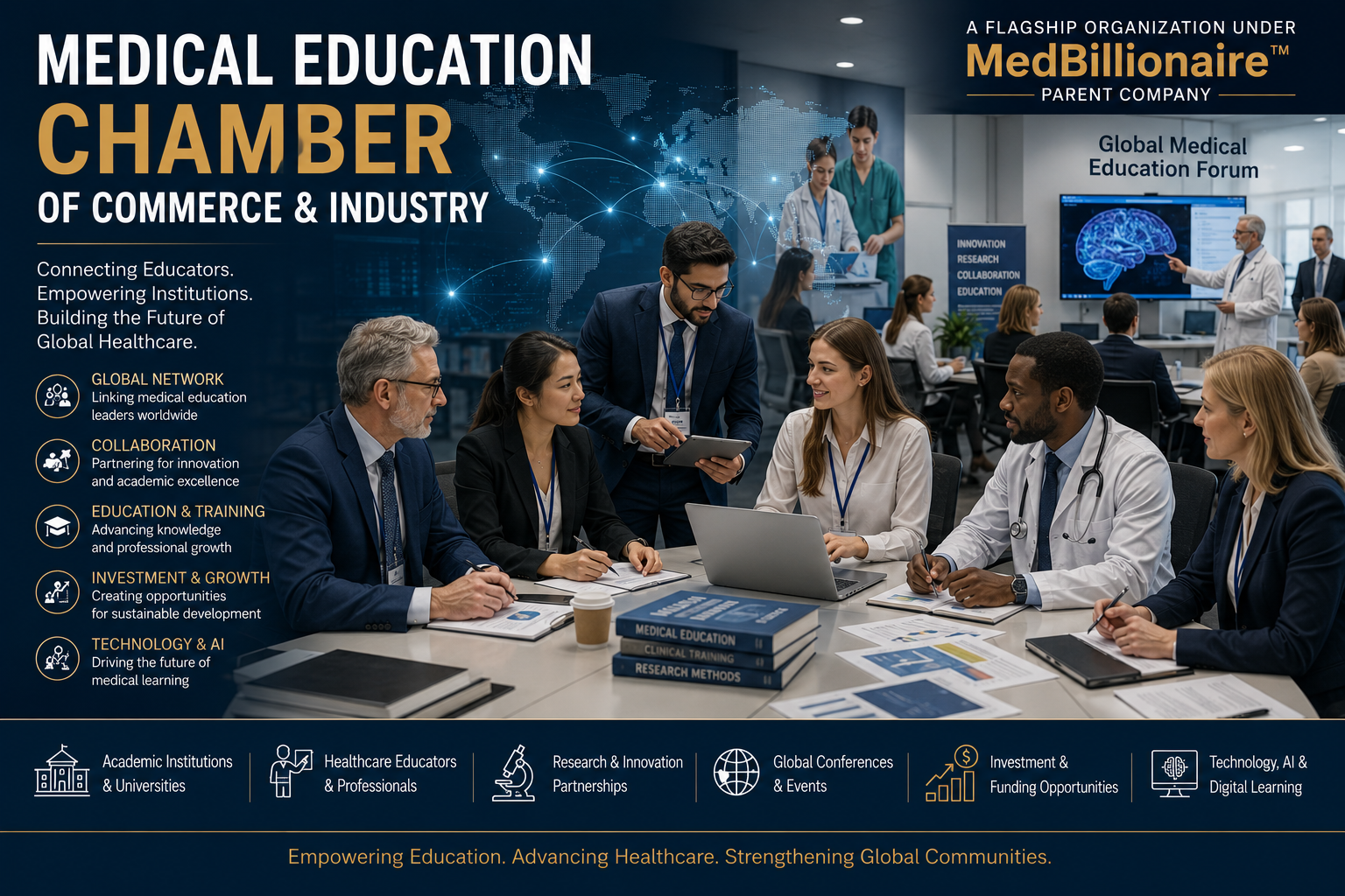 Medical Education Chamber of Commerce & Industry, A Global AI-Driven Healthcare Education, Investment, Trade & Entrepreneurship Network Under MedBillionaire™